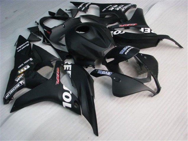 Black Repsol 2007-2008 Honda CBR600RR Motorcycle Fairings Black Repsol 2007-2008 Honda CBR600RR Motorcycle Fairings