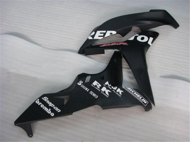 Black Repsol 2007-2008 Honda CBR600RR Motorcycle Fairings Black Repsol 2007-2008 Honda CBR600RR Motorcycle Fairings