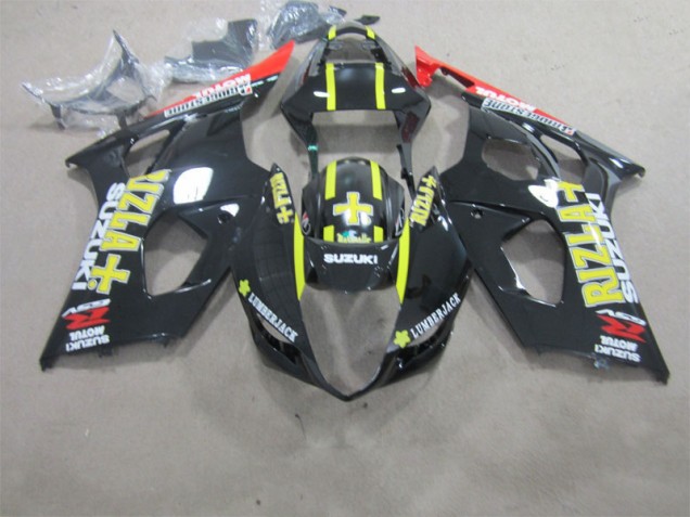 Black Rizla 2003-2004 Suzuki GSXR 1000 Motorcycle Fairings Black Rizla 2003-2004 Suzuki GSXR 1000 Motorcycle Fairings