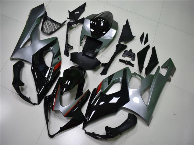 Black Silver 2005-2006 Suzuki GSXR 1000 Motorcycle Fairings Black Silver 2005-2006 Suzuki GSXR 1000 Motorcycle Fairings