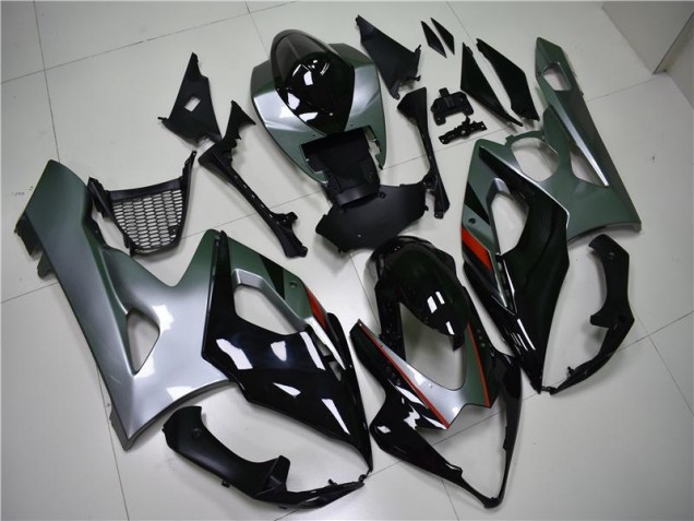 Black Silver 2005-2006 Suzuki GSXR 1000 Motorcycle Fairings Black Silver 2005-2006 Suzuki GSXR 1000 Motorcycle Fairings
