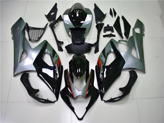 Black Silver 2005-2006 Suzuki GSXR 1000 Motorcycle Fairings Black Silver 2005-2006 Suzuki GSXR 1000 Motorcycle Fairings