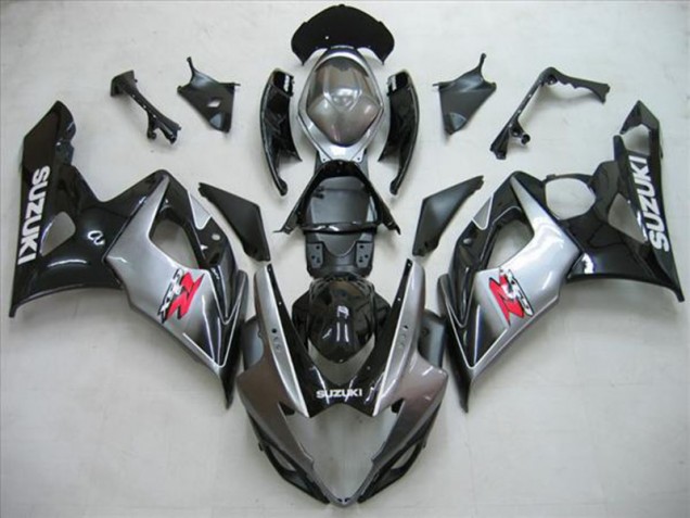 Black Silver Grey 2005-2006 Suzuki GSXR 1000 Motorcycle Fairings Black Silver Grey 2005-2006 Suzuki GSXR 1000 Motorcycle Fairings