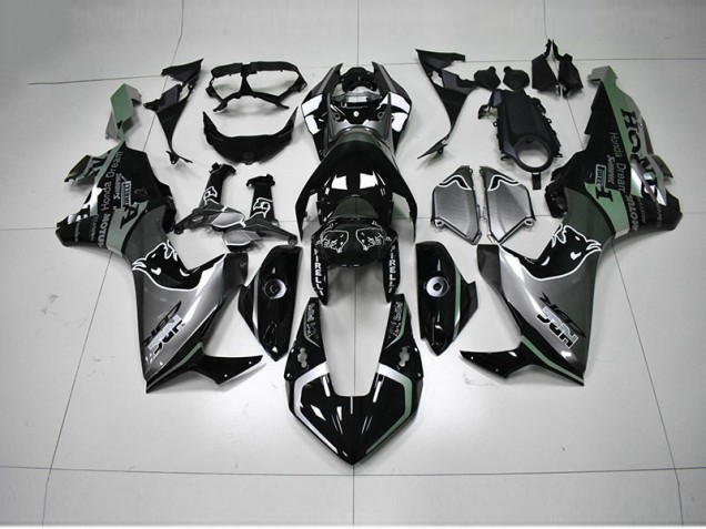 Black Silver HRC 2017-2020 Honda CBR1000RR Motorcycle Fairings Black Silver HRC 2017-2020 Honda CBR1000RR Motorcycle Fairings
