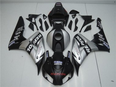 Black Silver Repsol 2004-2005 Honda CBR1000RR Motorcycle Fairings