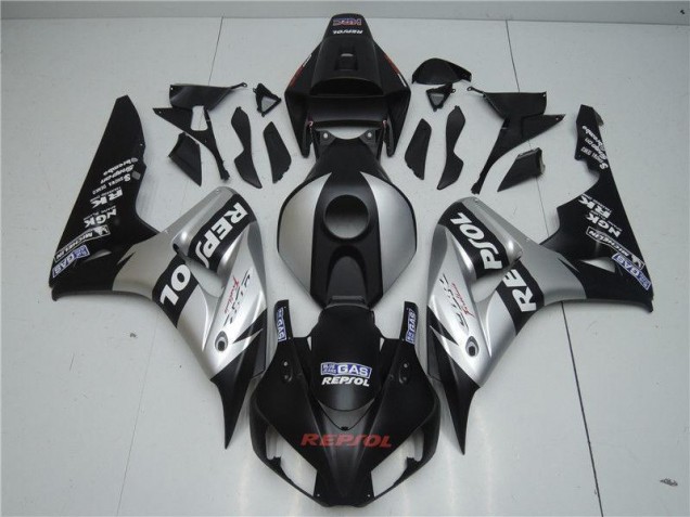 Black Silver Repsol 2004-2005 Honda CBR1000RR Motorcycle Fairings Black Silver Repsol 2004-2005 Honda CBR1000RR Motorcycle Fairings