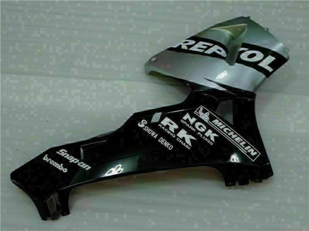 Black Silver Repsol 2005-2006 Honda CBR600RR Motorcycle Fairings
