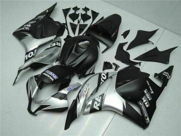 Black Silver Repsol 2009-2012 Honda CBR600RR Motorcycle Fairings Black Silver Repsol 2009-2012 Honda CBR600RR Motorcycle Fairings