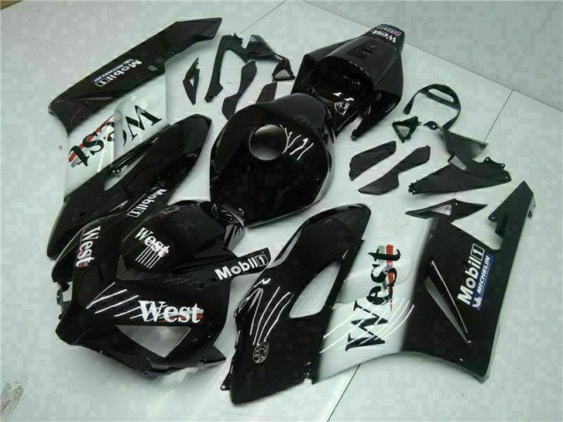 Black West 2004-2005 Honda CBR1000RR Motorcycle Fairings Black West 2004-2005 Honda CBR1000RR Motorcycle Fairings