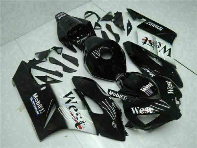 Black West 2004-2005 Honda CBR1000RR Motorcycle Fairings Black West 2004-2005 Honda CBR1000RR Motorcycle Fairings