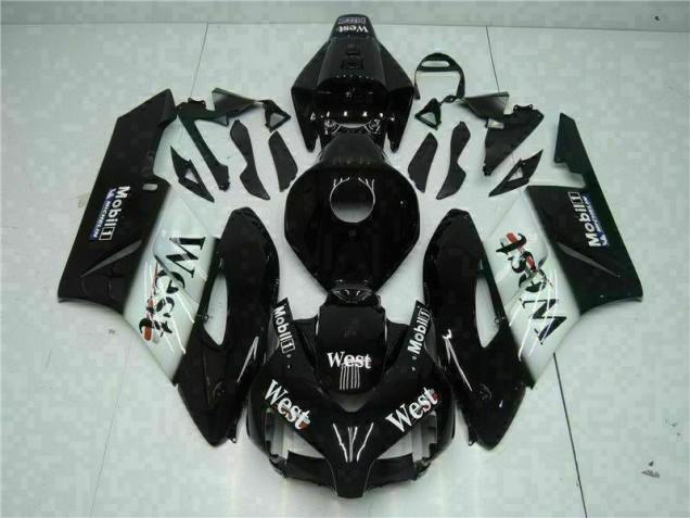 Black West 2004-2005 Honda CBR1000RR Motorcycle Fairings Black West 2004-2005 Honda CBR1000RR Motorcycle Fairings