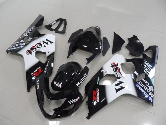 Black West 2004-2005 Suzuki GSXR 750 Motorcycle Fairings Black West 2004-2005 Suzuki GSXR 750 Motorcycle Fairings