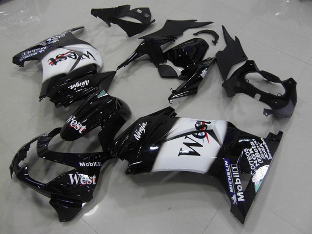 Black West 2008-2012 Kawasaki ZX250R Motorcycle Fairings Black West 2008-2012 Kawasaki ZX250R Motorcycle Fairings