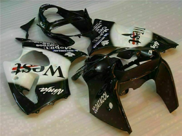Black West Ninja 2000-2002 Kawasaki ZX6R Motorcycle Fairings Black West Ninja 2000-2002 Kawasaki ZX6R Motorcycle Fairings