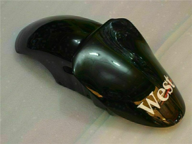 Black West Ninja 2000-2002 Kawasaki ZX6R Motorcycle Fairings Black West Ninja 2000-2002 Kawasaki ZX6R Motorcycle Fairings