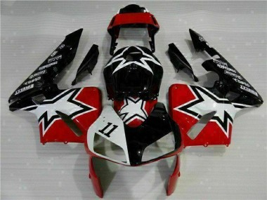 Black White 11 2003-2004 Honda CBR600RR Motorcycle Fairings