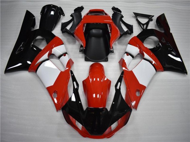 Black White 1998-2002 Yamaha YZF R6 Motorcycle Fairings Black White 1998-2002 Yamaha YZF R6 Motorcycle Fairings