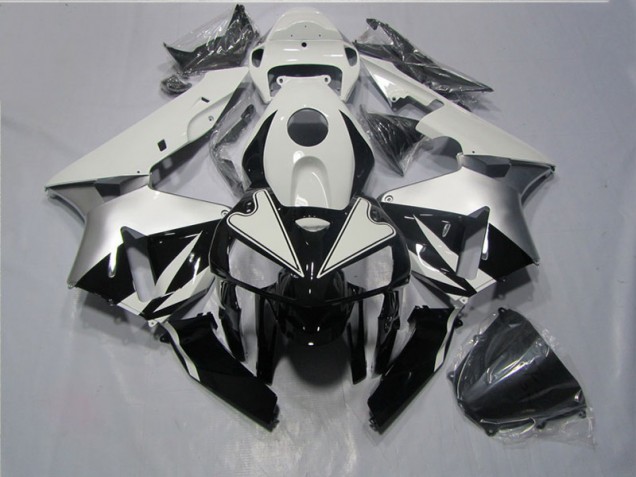 Black White 2005-2006 Honda CBR600RR Motorcycle Fairings Black White 2005-2006 Honda CBR600RR Motorcycle Fairings
