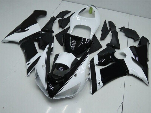 Black White 2005-2006 Kawasaki ZX6R Motorcycle Fairings Black White 2005-2006 Kawasaki ZX6R Motorcycle Fairings