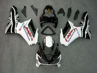 Black White 2006-2008 Triumph Daytona 675 Triple Motorcycle Fairings