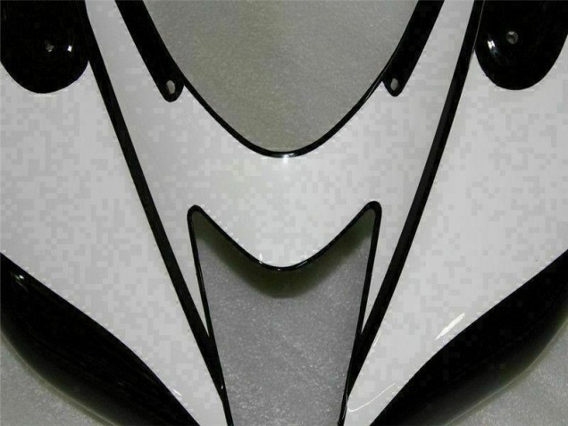 Black White 2007-2008 Kawasaki ZX6R Motorcycle Fairing Black White 2007-2008 Kawasaki ZX6R Motorcycle Fairing