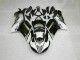 Black White 2007-2008 Kawasaki ZX6R Motorcycle Fairing Black White 2007-2008 Kawasaki ZX6R Motorcycle Fairing