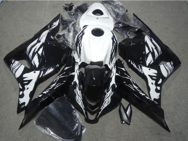 Black White 2009-2012 Honda CBR600RR Motorcycle Fairing Black White 2009-2012 Honda CBR600RR Motorcycle Fairing
