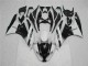 Black White 2009-2012 Kawasaki ZX6R Motorcycle Fairings Black White 2009-2012 Kawasaki ZX6R Motorcycle Fairings