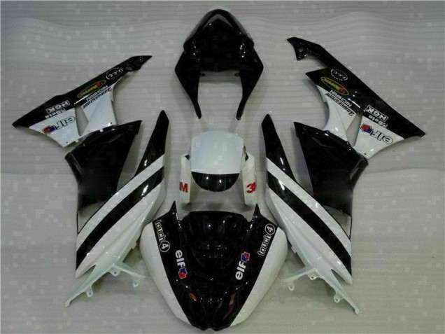 Black White 3M Touch4 2009-2012 Kawasaki ZX6R Motorcycle Fairing Black White 3M Touch4 2009-2012 Kawasaki ZX6R Motorcycle Fairing