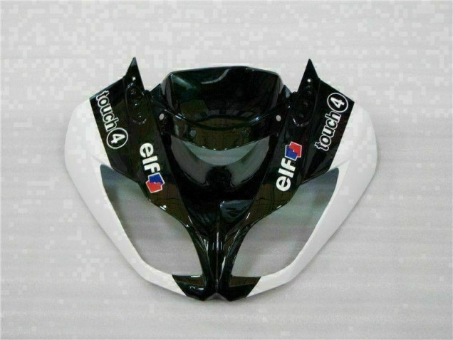 Black White 3M Touch4 2009-2012 Kawasaki ZX6R Motorcycle Fairings Black White 3M Touch4 2009-2012 Kawasaki ZX6R Motorcycle Fairings