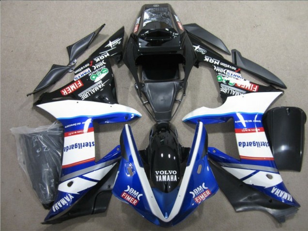 Black White Blue Sterilgarda Volvo 2004-2005 Honda CBR1000RR Motorcycle Fairings Black White Blue Sterilgarda Volvo 2004-2005 Honda CBR1000RR Motorcycle Fairings