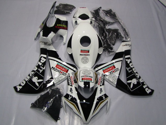Black White Denso Playboy 2008-2011 Honda CBR1000RR Motorcycle Fairings Black White Denso Playboy 2008-2011 Honda CBR1000RR Motorcycle Fairings