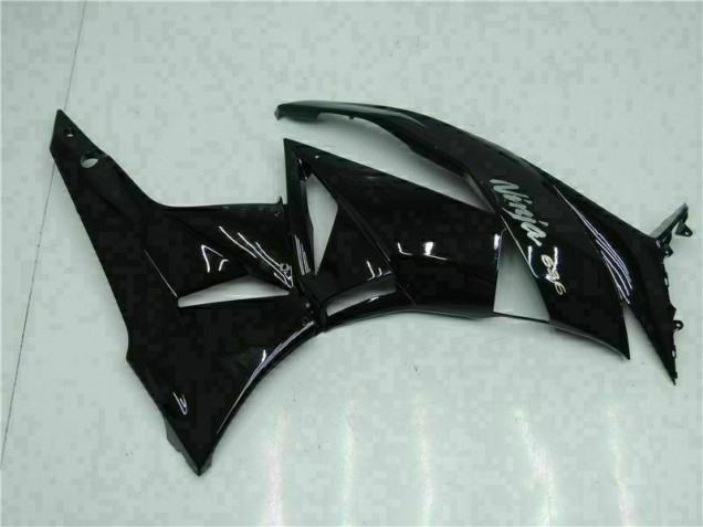 Black White Ninja 636 2009-2012 Kawasaki ZX6R Motorcycle Fairings Black White Ninja 636 2009-2012 Kawasaki ZX6R Motorcycle Fairings