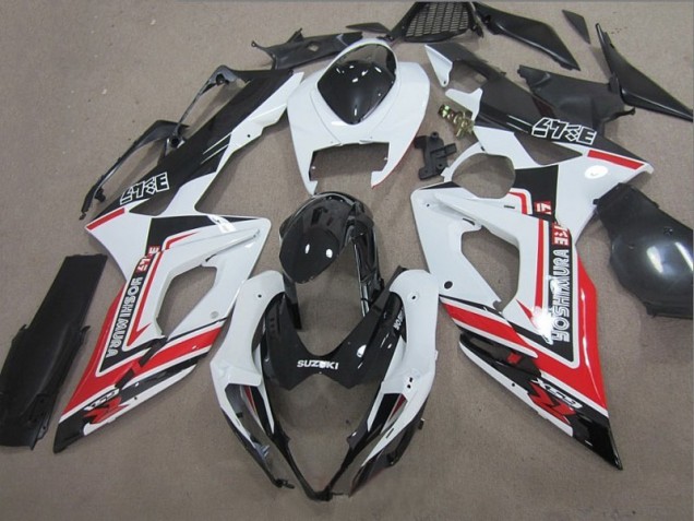 Black White Red 2005-2006 Suzuki GSXR 1000 Motorcycle Fairings Black White Red 2005-2006 Suzuki GSXR 1000 Motorcycle Fairings