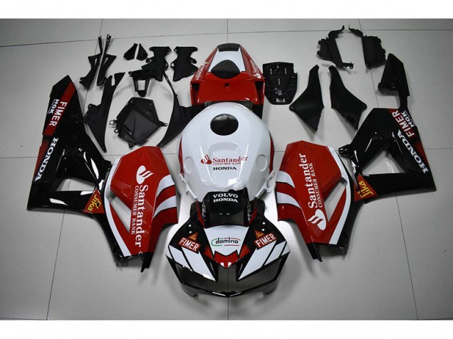 Black White Red Santander 2012-2016 Honda CBR1000RR Motorcycle Fairings Black White Red Santander 2012-2016 Honda CBR1000RR Motorcycle Fairings