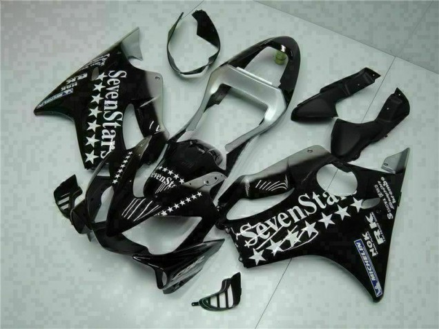 Black White SevenStarss 2001-2003 Honda CBR600 F4i Motorcycle Fairings Black White SevenStarss 2001-2003 Honda CBR600 F4i Motorcycle Fairings