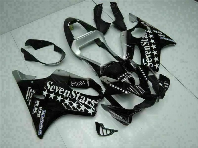Black White SevenStarss 2001-2003 Honda CBR600 F4i Motorcycle Fairings Black White SevenStarss 2001-2003 Honda CBR600 F4i Motorcycle Fairings