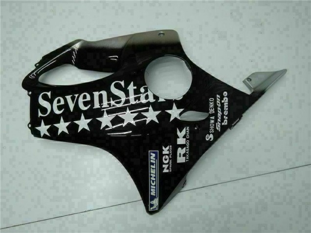 Black White SevenStarss 2001-2003 Honda CBR600 F4i Motorcycle Fairings Black White SevenStarss 2001-2003 Honda CBR600 F4i Motorcycle Fairings