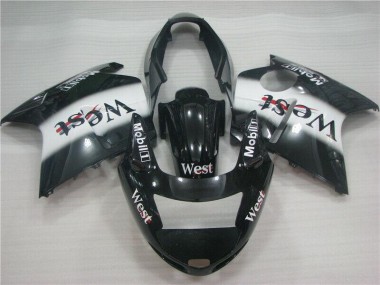 Black White West 1996-2007 Honda CBR1100XX Motorcycle Fairings