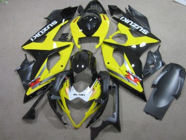 Black Yellow 2005-2006 Suzuki GSXR 1000 Motorcycle Fairings