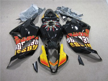 Black Yellow 2009-2012 Honda CBR600RR Motorcycle Fairing