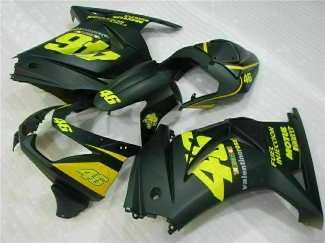 Black Yellow 46 2008-2012 Kawasaki EX250 Motorcycle Fairings Black Yellow 46 2008-2012 Kawasaki EX250 Motorcycle Fairings