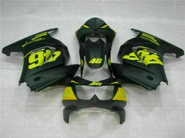 Black Yellow 46 2008-2012 Kawasaki EX250 Motorcycle Fairings Black Yellow 46 2008-2012 Kawasaki EX250 Motorcycle Fairings