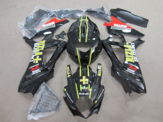 Black Yellow Rizla 2007-2008 Suzuki GSXR 1000 Motorcycle Fairings Black Yellow Rizla 2007-2008 Suzuki GSXR 1000 Motorcycle Fairings