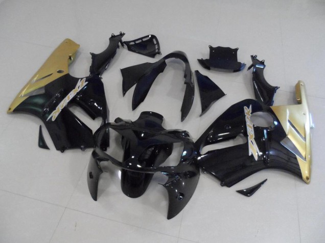 Black and Gold 2002-2006 Kawasaki ZX12R Motorcycle Fairings Black and Gold 2002-2006 Kawasaki ZX12R Motorcycle Fairings
