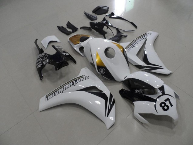 Black and White and Gold 2008-2011 Honda CBR1000RR Motorcycle Fairings Black and White and Gold 2008-2011 Honda CBR1000RR Motorcycle Fairings