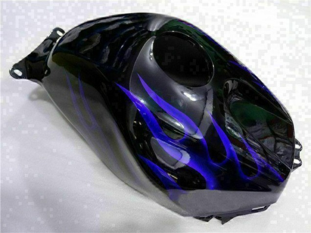 Black with Blue Flame 2003-2004 Honda CBR600RR Motorcycle Fairings Black with Blue Flame 2003-2004 Honda CBR600RR Motorcycle Fairings