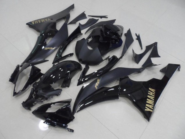 Black with Gold Sticker 2008-2016 Yamaha YZF R6 Motorcycle Fairings Black with Gold Sticker 2008-2016 Yamaha YZF R6 Motorcycle Fairings