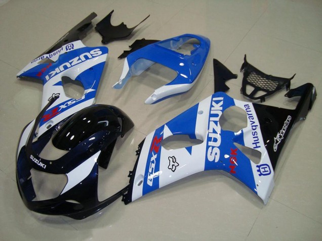 Blakc Blue White 2000-2002 Suzuki GSXR 1000 Motorcycle Fairings Blakc Blue White 2000-2002 Suzuki GSXR 1000 Motorcycle Fairings