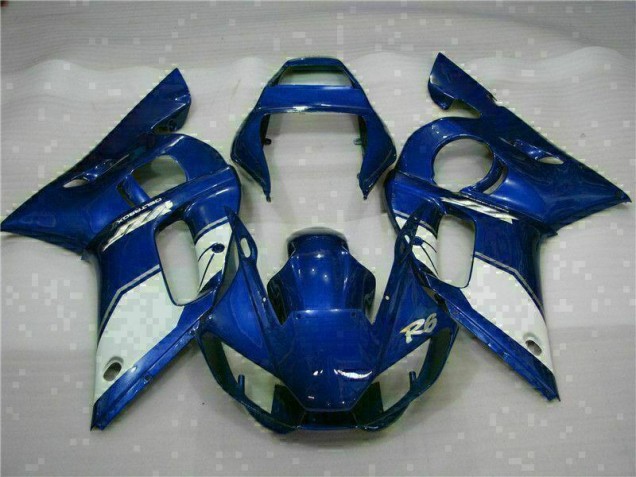 Blue 1998-2002 Yamaha YZF R6 Motorcycle Fairing Blue 1998-2002 Yamaha YZF R6 Motorcycle Fairing